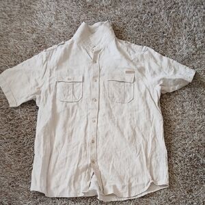 Men's White Short Sleeve Shirt